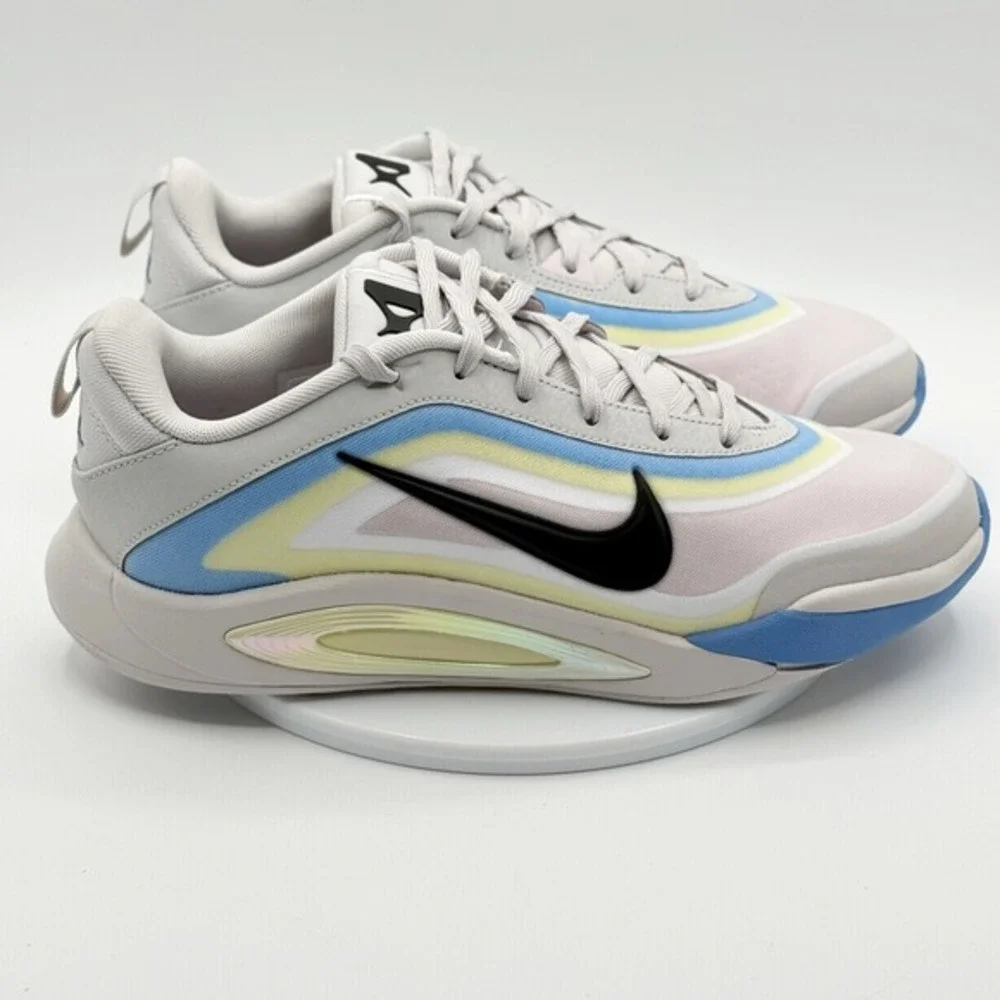 Nike‎ A'ja Wilson A'One Basketball Shoes GS Kids Size 6.5 Grey/Blue, New